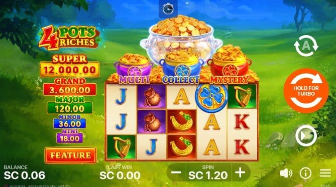 As big fans of 3 Pots Riches Extra, we jumped at the opportunity to try Playson's enhanced version of this theme, 4 Pots Riches.