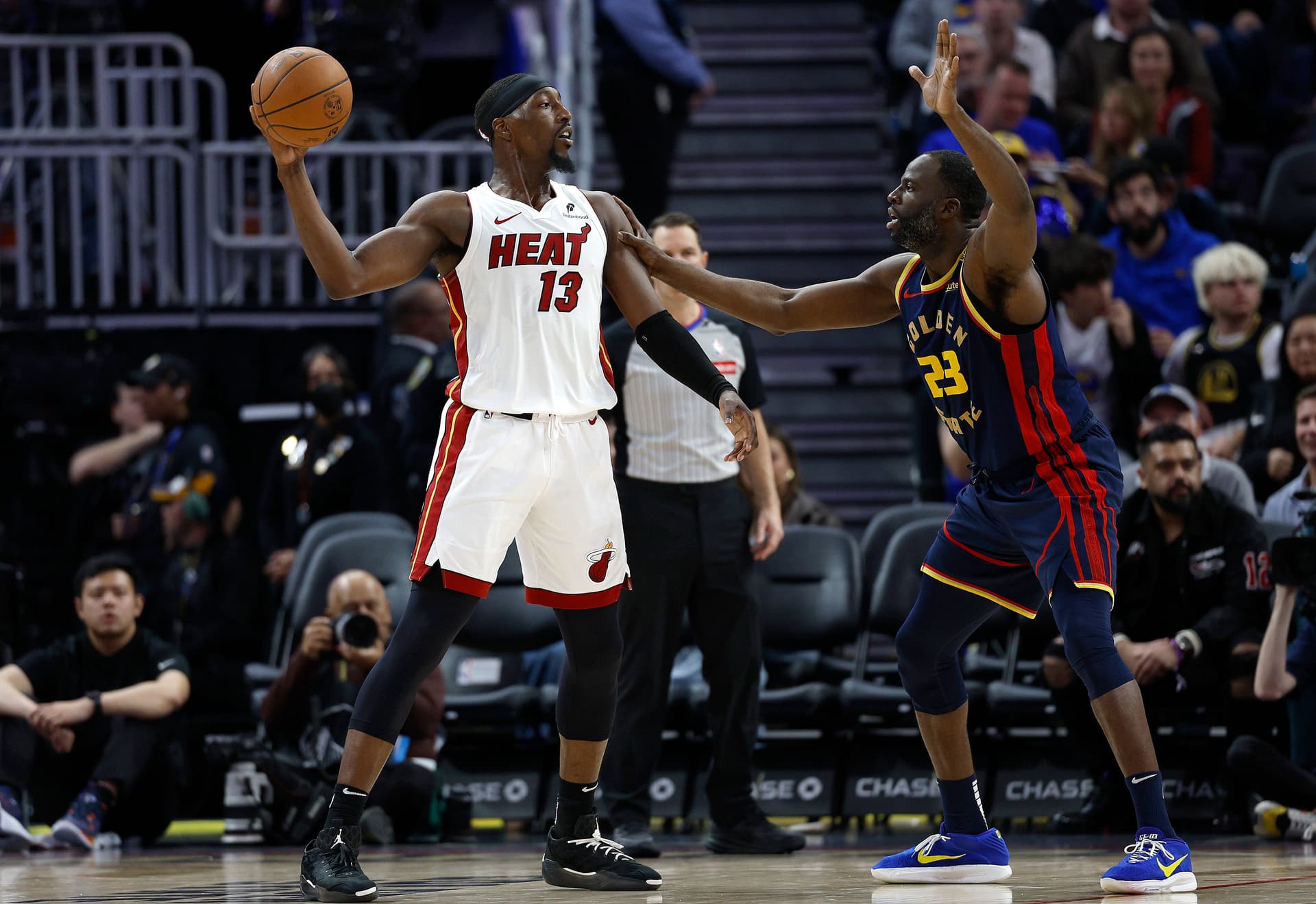 Bam Adebayo and Draymond Green