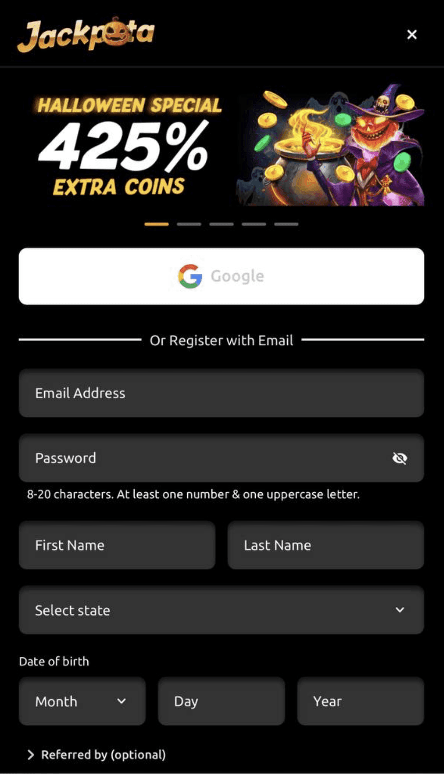 Create your free account