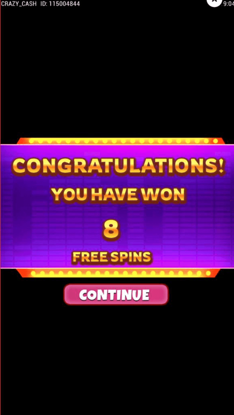 Free Spins Bonus crazy cash