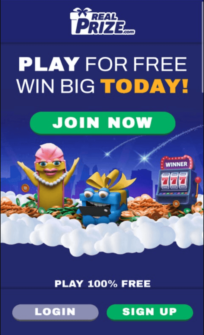 Go to RealPrize.com 