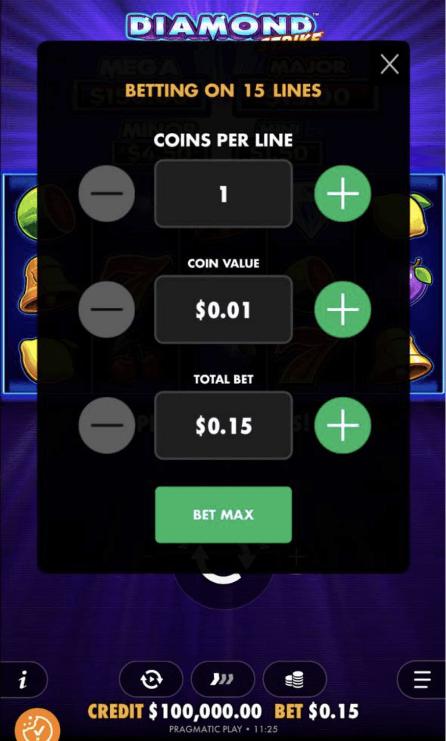 Diamond Strike at US Sweepstakes Casinos Playing Guide