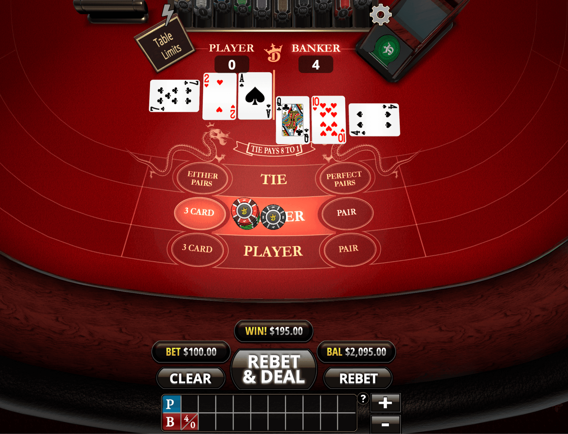 The Baccarat Coin Flip for Totals