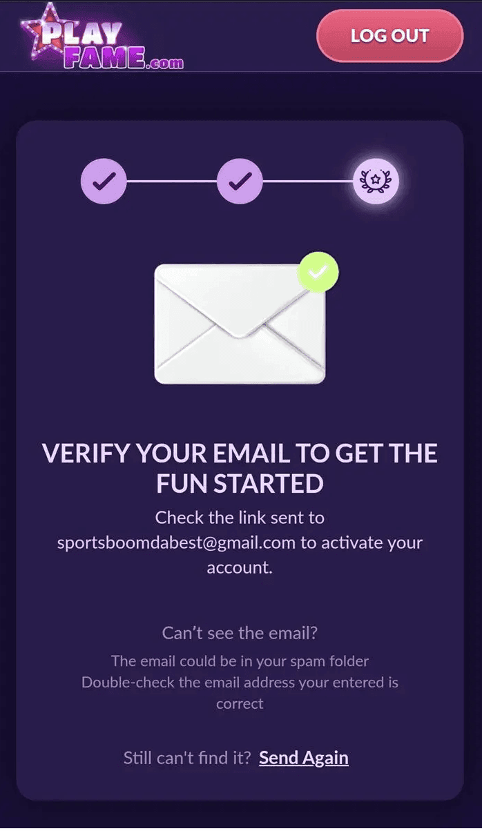 Verify your account to unlock 7,500 GC 