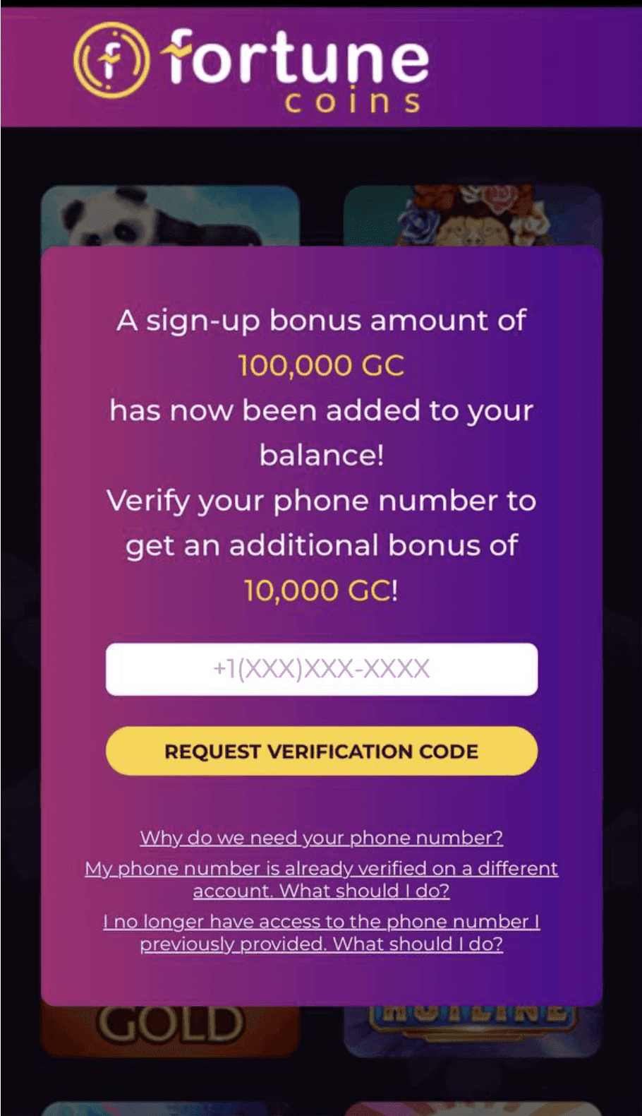 Verify your phone number