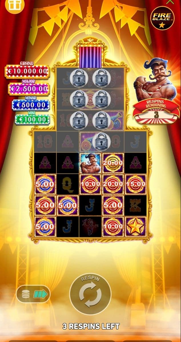 Big Circus Online Slot Machine (Fire Link Type Bonus)