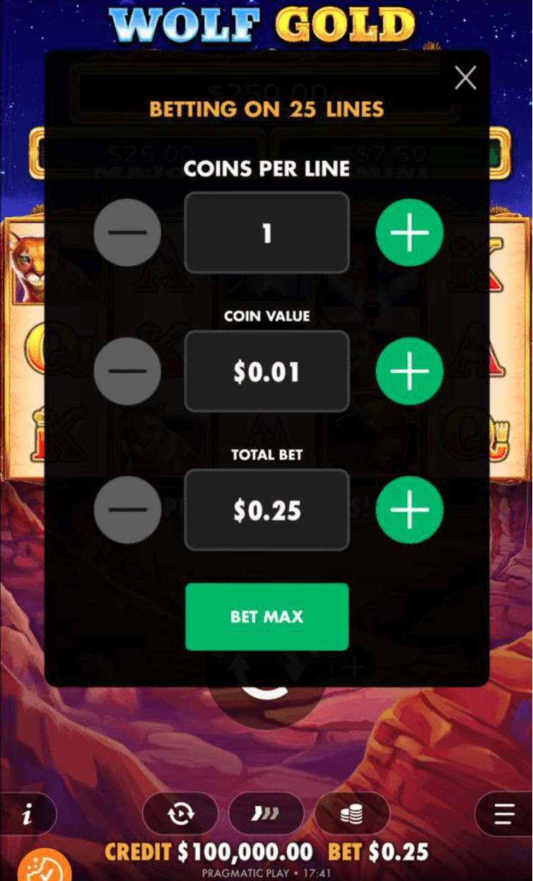 Betting Range wolf gold