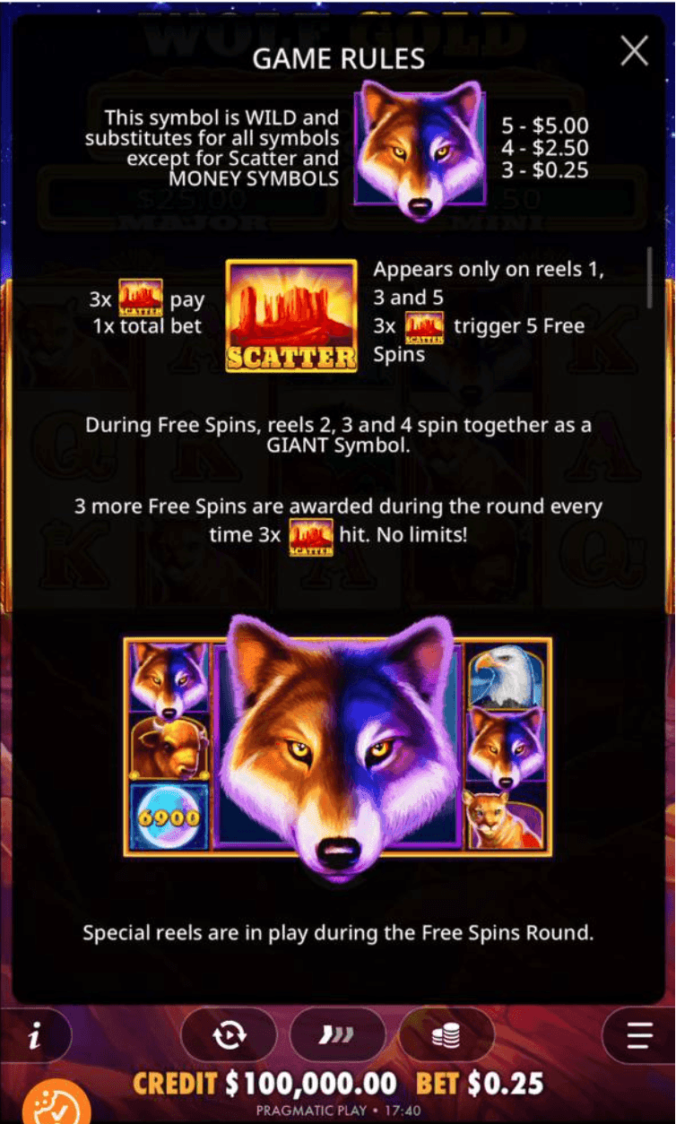 Bonus Features & Special Mechanics Wolf Gold