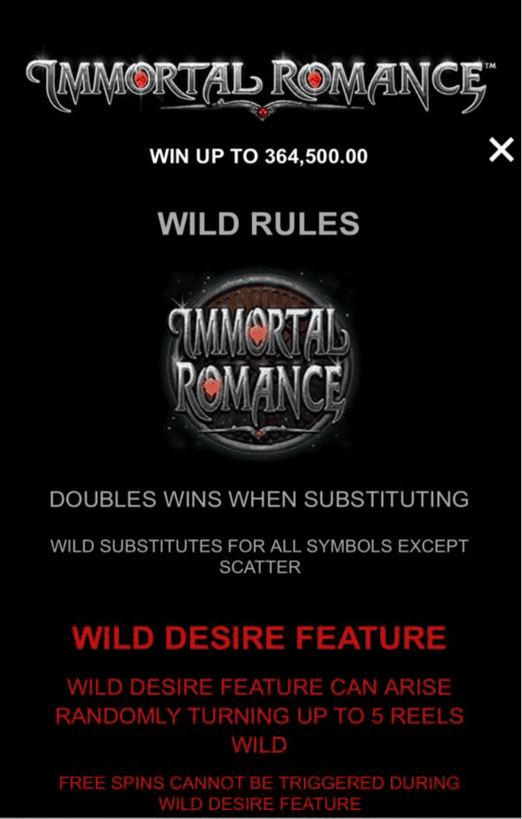 Bonus Features & Special Mechanics immortal romance