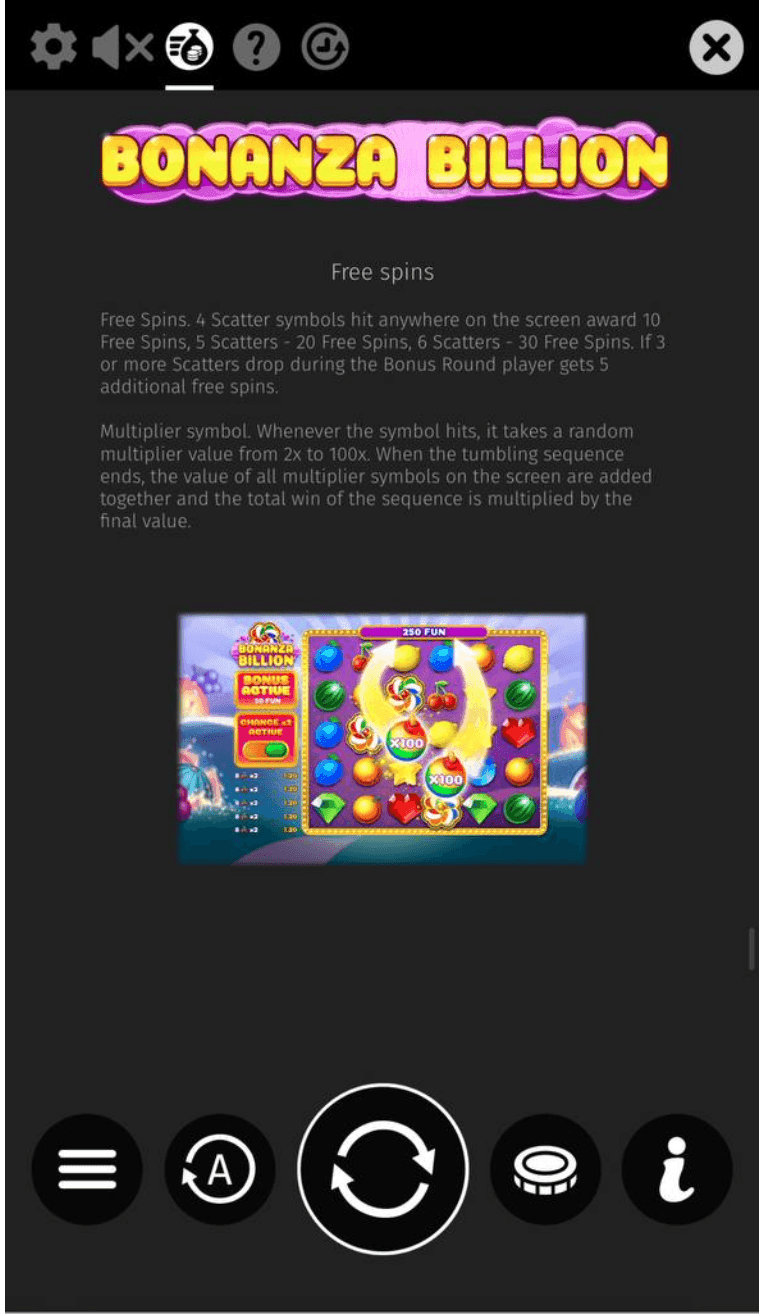 Free Spins Feature bonanza billion