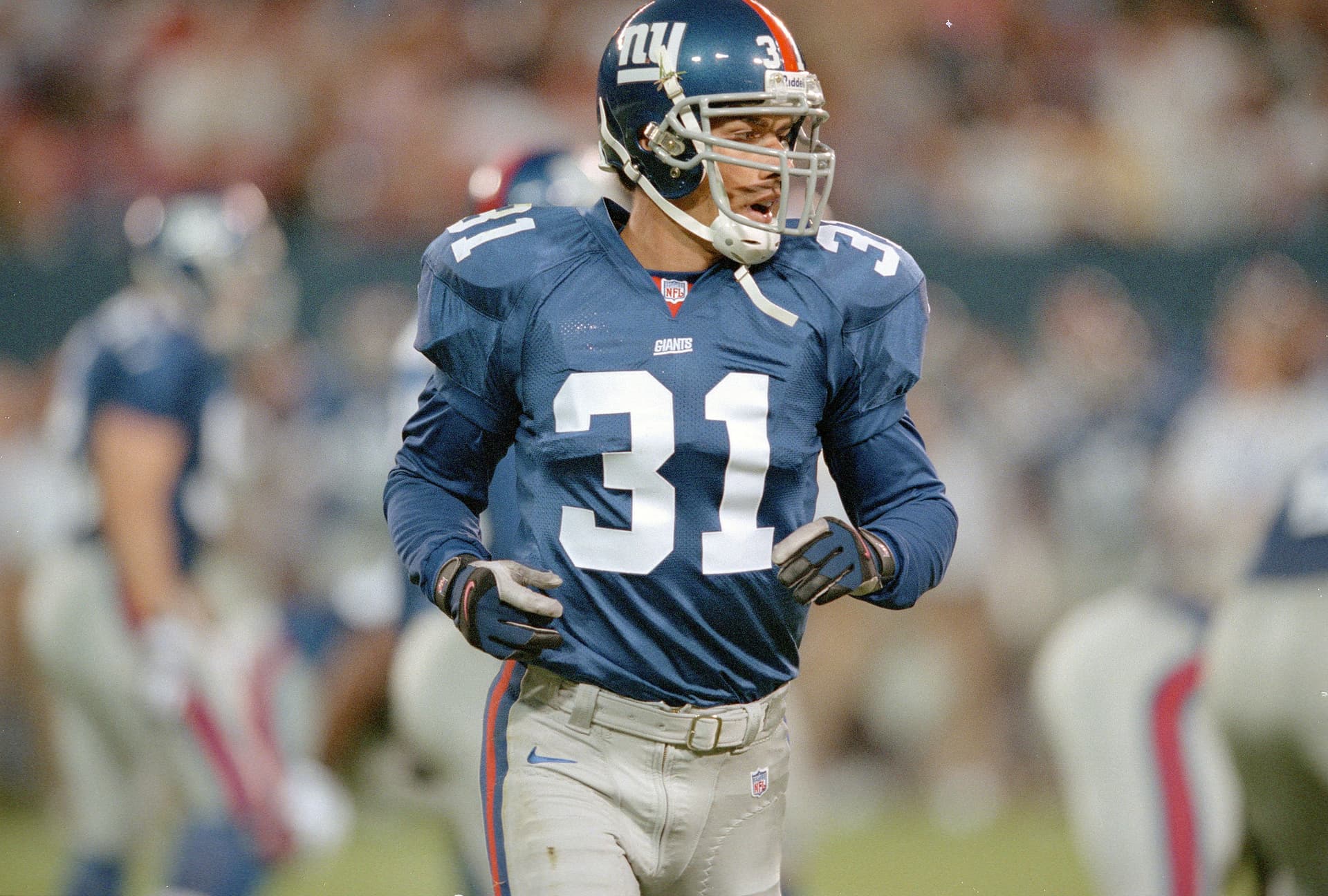 Jason Sehorn #31 of the New York Giants