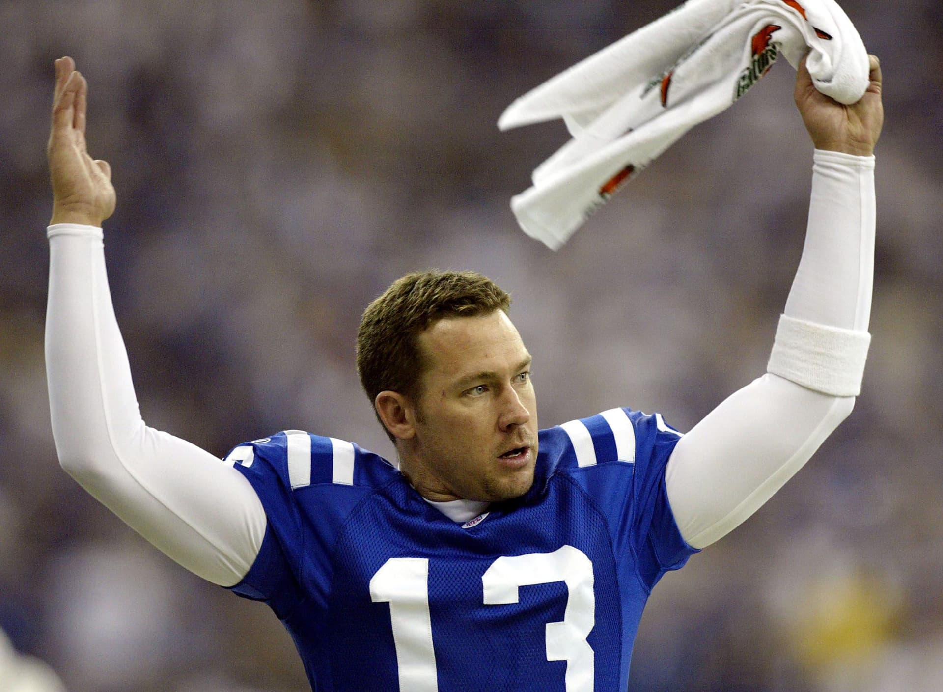 Kicker Mike Vanderjagt #13 of the Indianapolis Colts