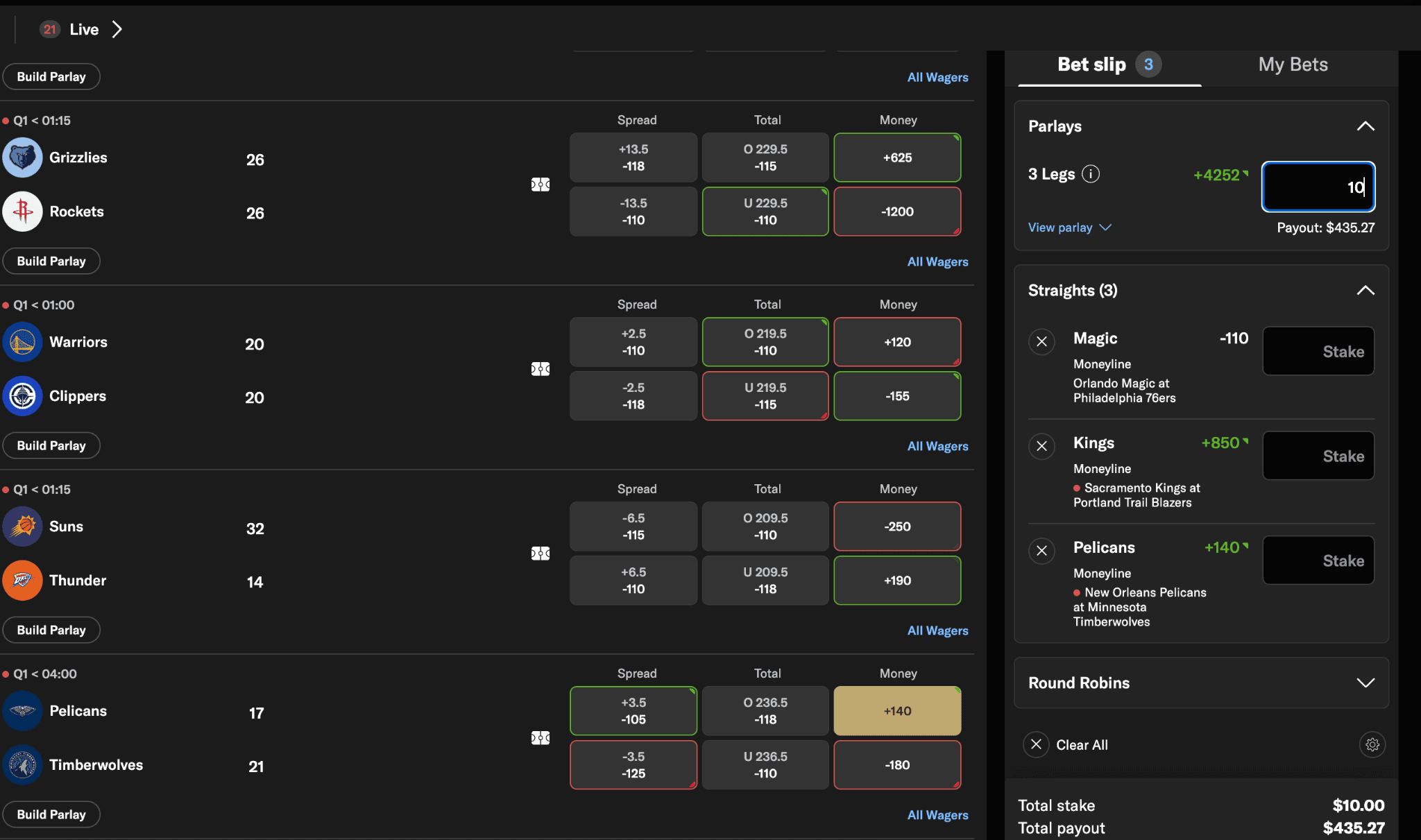 How Multi-Leg Bets Work
