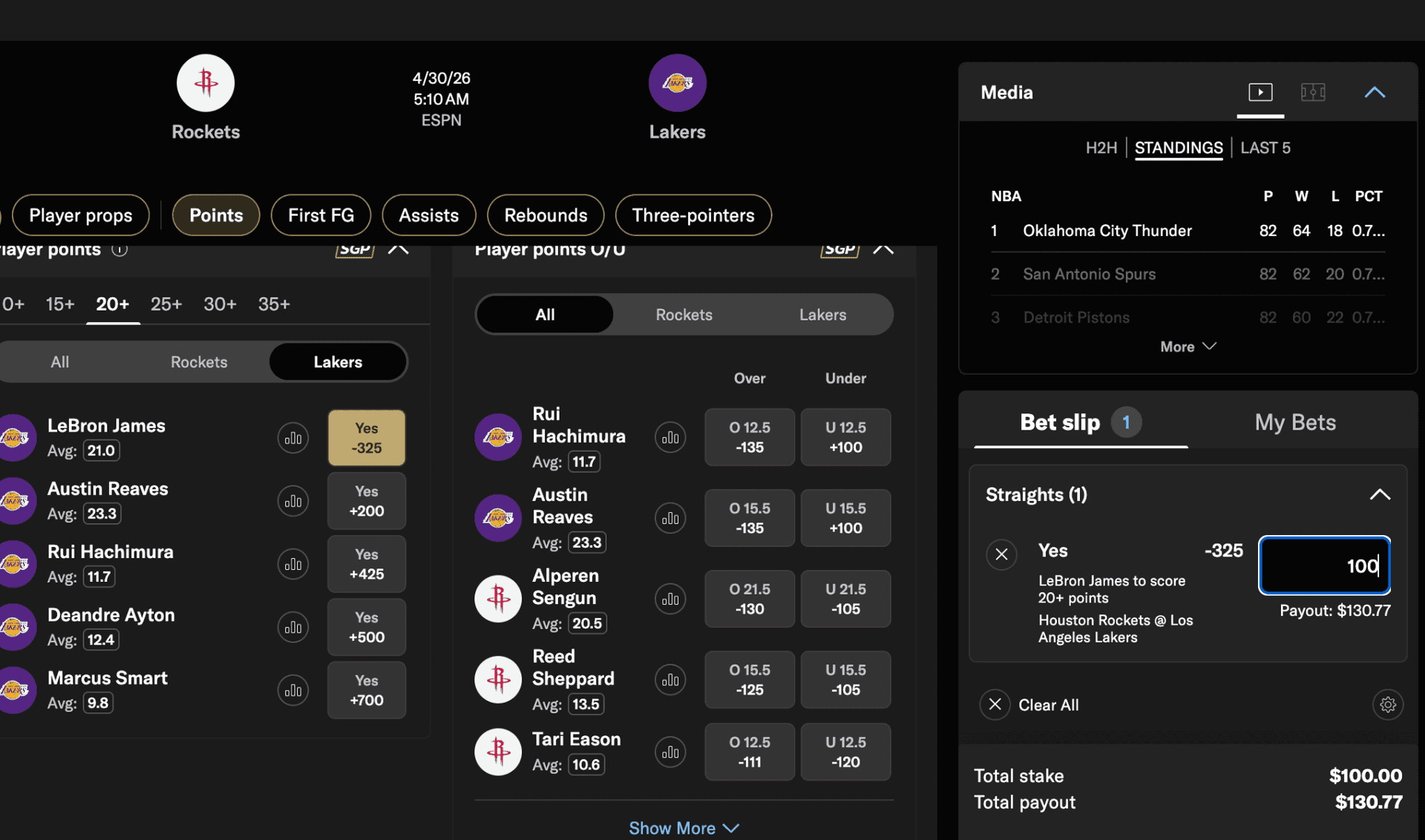 How to Bet on Player Stats