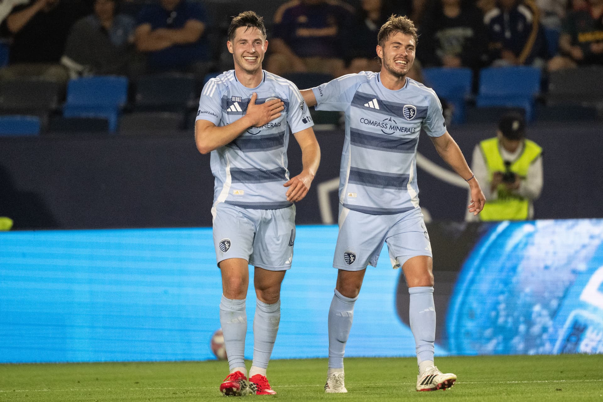 Lasse Berg Johnsen #4 of Sporting Kansas City celebrates his goal during the second half / Getty Images