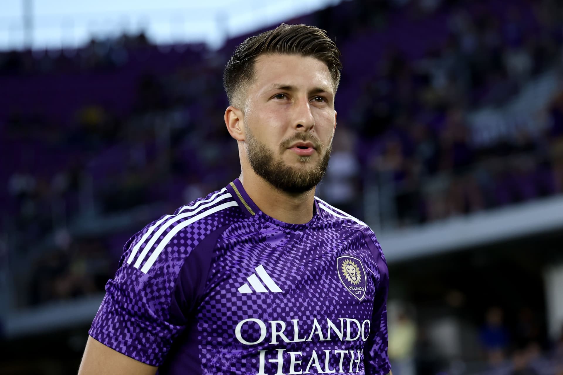 Marco Pašalić #87 of Orlando City looks on before the match between Orlando City SC and CF Montréal
