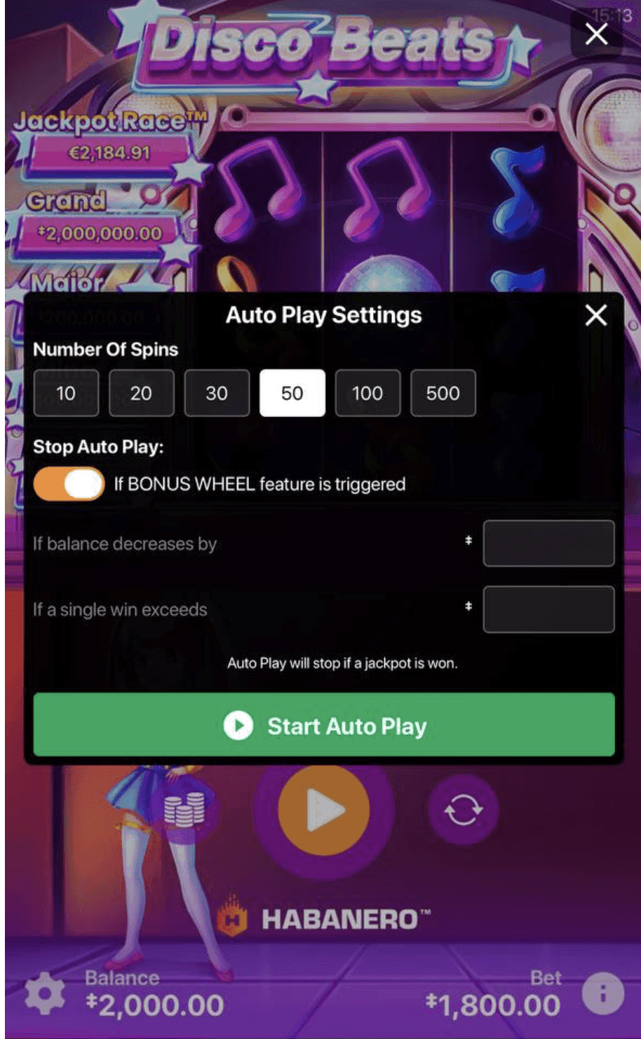 Mobile Play Experience disco beats..