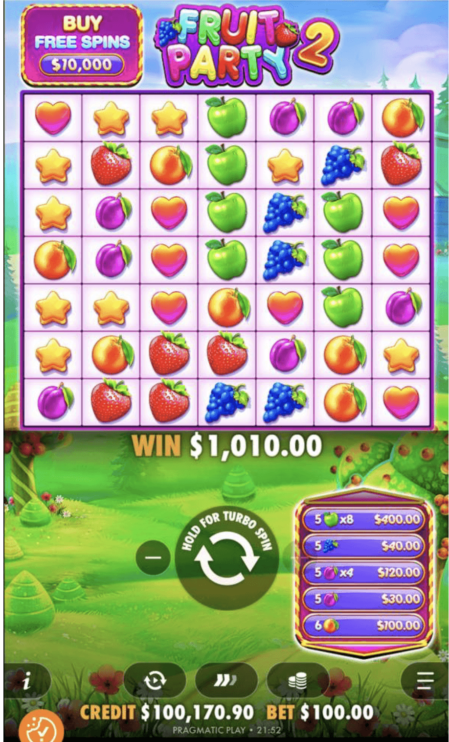 Mobile Play Experience fruit party