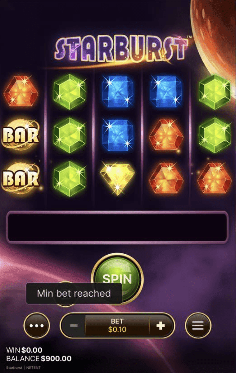 Mobile Play Experience starburst slot