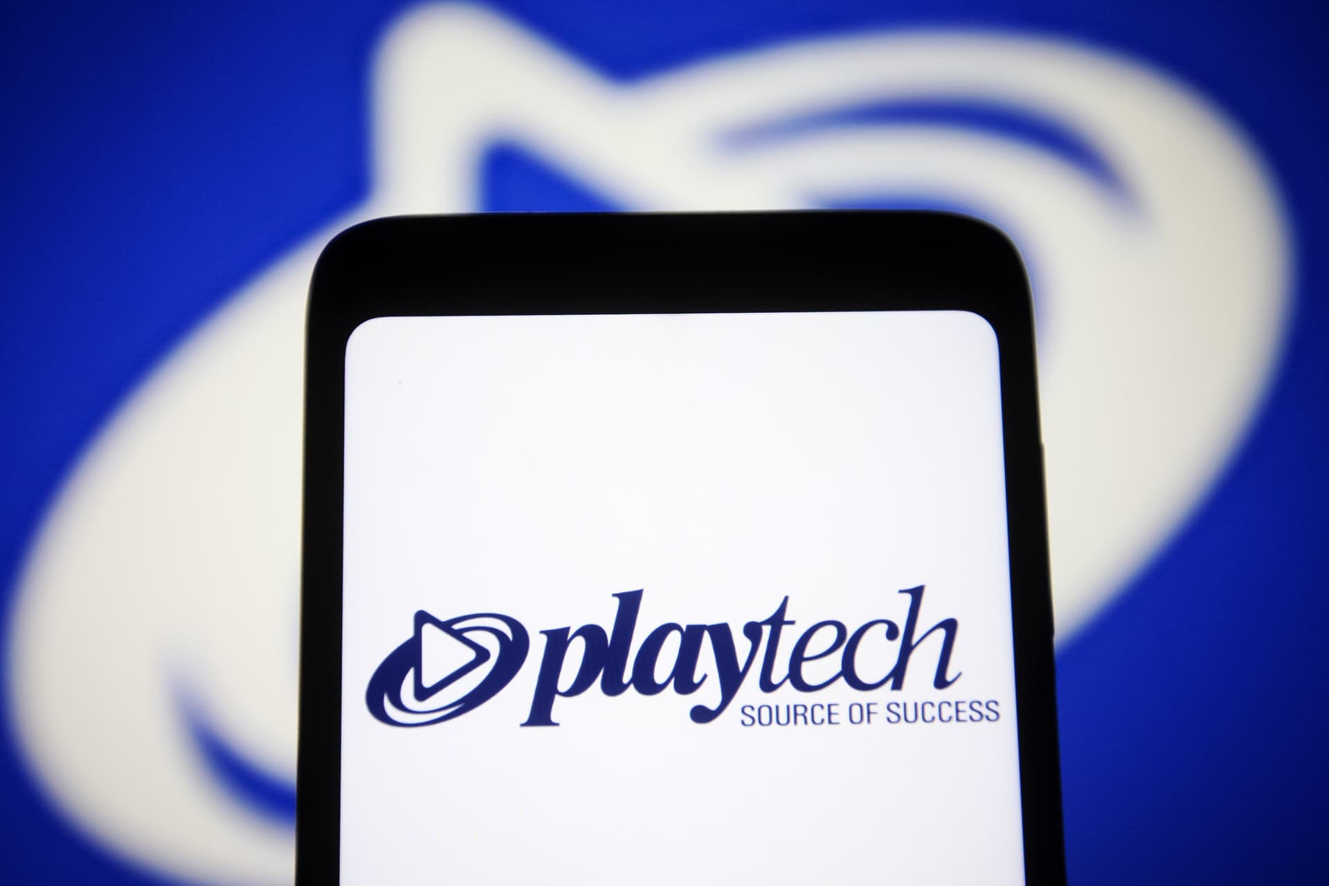 Playtech plc logo of a gambling software
