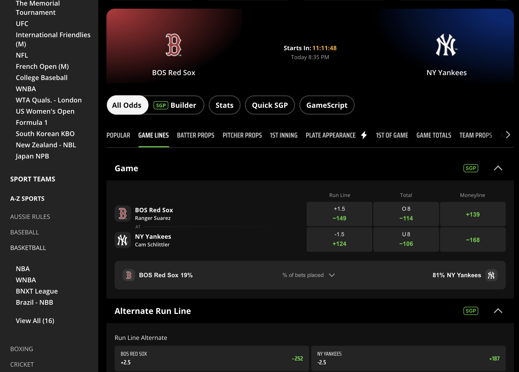 Red Sox vs. Yankees