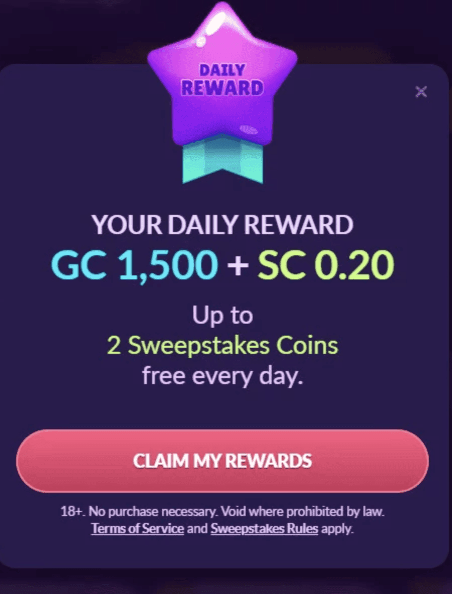 Scoop your daily login bonus