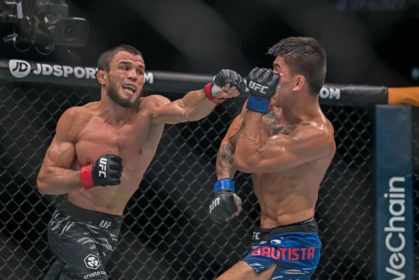 Umar Nurmagomedov competes against US fighter Mario Bautista