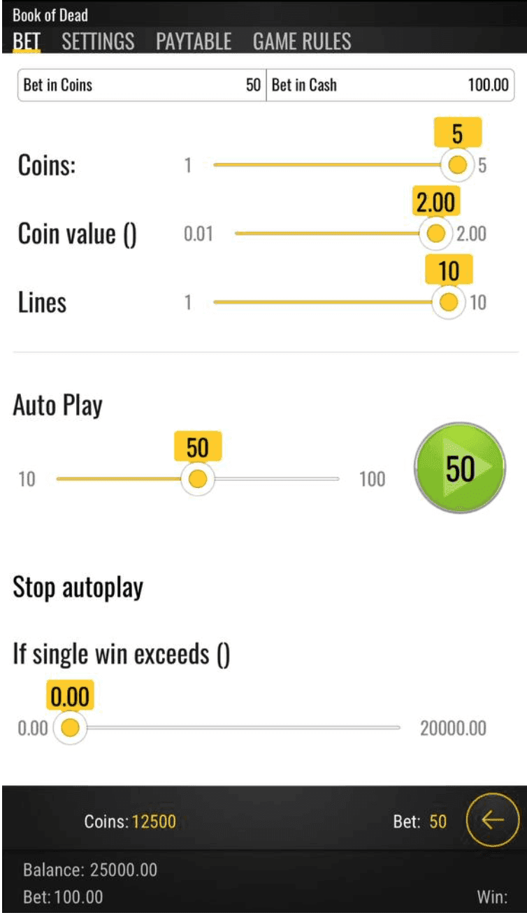 dead of slot Betting Range.png