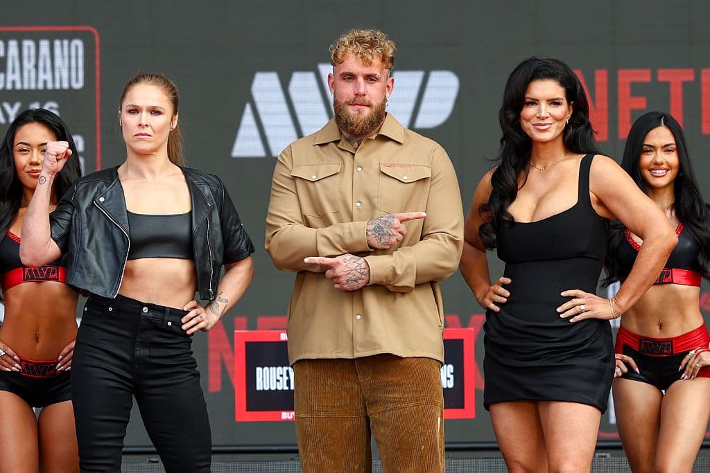 Netflix's Ronda Rousey x Gina Carano Los Angeles MMA Press Conference